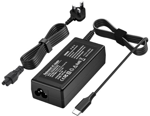 65W 20V 3,25 A USB C Laptop Charger,Fit for HP Spectre X360, Elitebook x360 1030 1040 G3 G4, Chromebook ProBook 430 450 G6 G7 G8, Envy 11 13 14 15 Split x2 Type C Adapter Power Cord