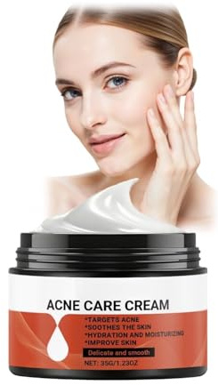 Acne Treatment Cream 35g,Spot Cream for Face & Body,Anti-Acne Serum Moisturiser for Oily and Acne Prone Skin,Treats Pimples,Back and Blemishes for Clear Skin for Men and Women