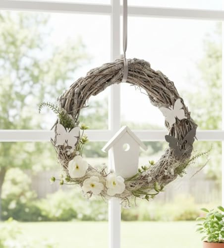 Dekohänger Türkranz 30cm Frühling Frühlingsdeko Deko Kranz Eingang Dekoration Tür (1)