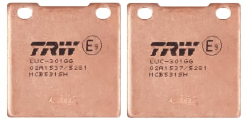 TRW MCB531SH Brake Pad Set Disc Brake Sinter Street Compatible for Kawasaki ZRX - Rear Axle and Other Vehicles