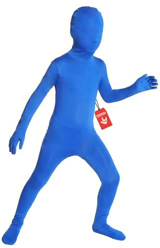 Morphsuits Deguisement Seconde Peau Enfant, Déguisement Seconde Peau Bleu, Costume Zentai Enfant, Combinaison Moulante Bleu, Deguisement Hallowenn Garcon, Carnaval L