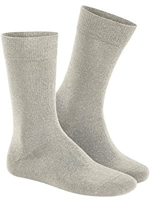 Hudson Herren Relax Cotton druckfreier Bund Socken, Linnen 0748, 41/42