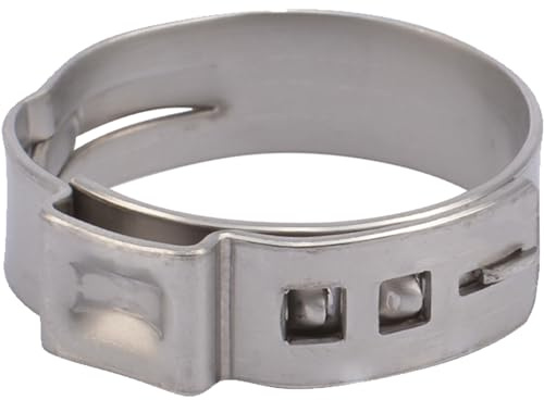 SharkBite 1 Inch Clamp Ring, Stainless Steel Plumbing Fitting, PEX Pipe, PE-RT, UC956A