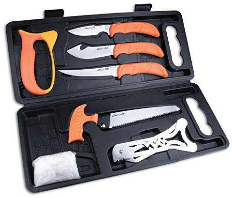 OUTDOOR EDGE Mixte Wild-pak Lot de 8 mallettes boucher, Orange/Gris, 152 mm EU