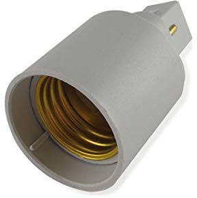 ADATTATORE CONVERTITORE G24 - E27 PER SOLO LAMPADINE A LED