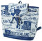 Bowatex Rucksack EM Deutschland Stätte 27 x 30 x 11 cm Bunt Blau im Gobelin Stoff