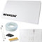 netshop 25 Megasat Flachantenne Profi Line H30 D2 Twin inkl. Fensterhalterung + 20m Kabel + 2X Fensterdurchführung. Neueste Generation für HD und SD TV (einfache und stabile Montage) Set
