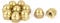 Sourcingmap Hex Cap Nuts - 10Pcs M8 Dome Nuts Brass Hexagon Decorative Cap Nut for Screws Bolts Brass Tone