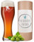 polar-effekt Bierglas mit Gravur 0,5 Liter - Weizenbierglas Weißbier Glas Personalisiert Vatertag - Geburtstagsgeschenk für Männer - Motiv Real Gentleman Zylinder
