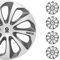 SPARCO SPC1473SVGR Sicilia 4 Stück Radzierblenden, Silber/Grau, 4 Stück, 14