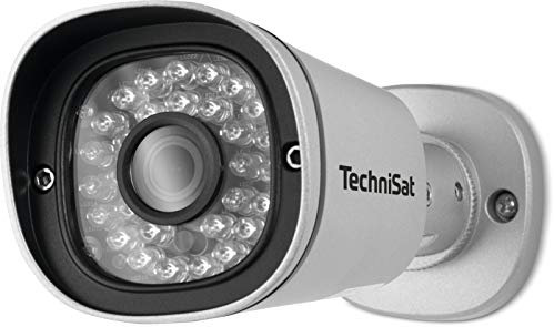 TechniSat Außenkamera 1 (Smart Home Kamera, Bedienung per Foscam-App, Überwachungskamera für Außen, Sicherheitskamera, Nachtsichtfunktion)