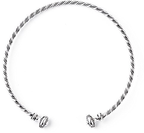 Windalf Keltischer Männer Halsreif TRISTAN Ø 14 cm Mittelalter Torques Handgeschmiedet 925 Sterlingsilber