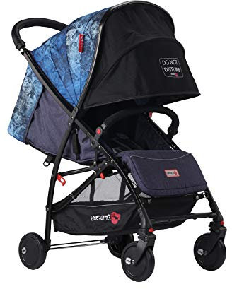 Baciuzzi, passeggino leggero, pieghevole, compatto con chiusura lampo semplice e pratica ad una mano, passeggino accessoriato, traspirante, BX Voiage Orablu