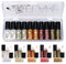 Lucoss Glitter Eyeliner, Liquid Glitzer Eyeliner Set Silber Gold Metallic Glitter Augen Make-up-Kit Langlebige Luminous Shimmer Lidschattenstift Flüssigkeit 10 PCS/Set
