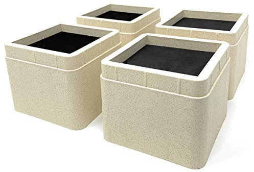 Design61 4er Set Möbelerhöher Betterhöher Möbelerhöhung Tischerhöher Elefantenfuß Bed Riser