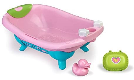 Nenuco - Bañera para Muñecos Bebé, Accesorio, Diseño Moderno y Cómodo, Incluye un Botecito y un Patito para Poder Jugar, +3 Años, Famosa (700015614)