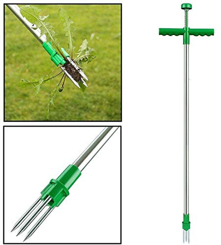 GYHH Désherbant, Désherbeur Debout, Tondeuse De Coupe De Racine De Tube en Aluminium, Outil De Désherbage De Ripper Extracteur De Racine-pour Le Jardin
