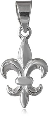 2Colors Pendentif Argent rhodié Fleur de lys