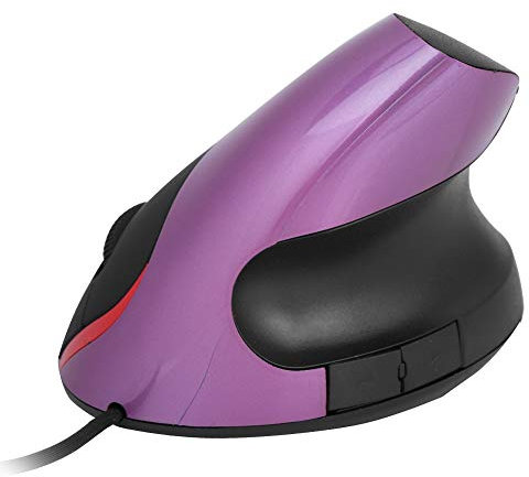 Souris Verticale, Souris Filaire, Conception Ergonomique, Repose-Poignet, Souris de Jeu, pour Ordinateur Portable PC, Souris Optique, compatibilité étendue, Plug and Play, Compact et Portable(Violet)