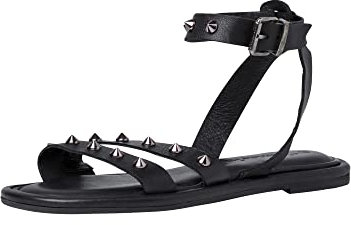 Tamaris Damen 1-1-28153-38 Flache Sandale, Black, 39 EU