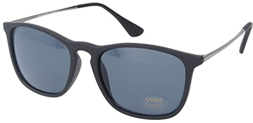 Stylische Montana Eyewear Sonnenbrille S34 aus mattem Kunststoff in Schwarz - Grau