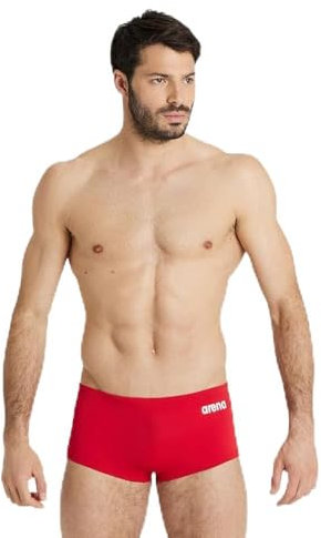 Arena Solid Team Herren-Badeshorts, Schnelltrocknende Badebekleidung, Badehose aus MaxLife Eco Gewebe mit Maximaler Chlorbeständigkeit und UPF 50+ UV-Schutz