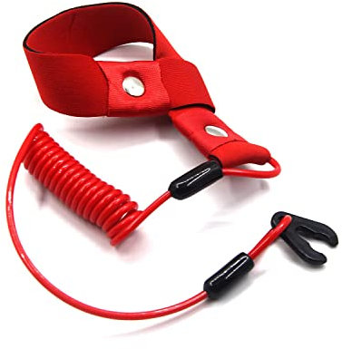 RKURCK Stop Kill Lanière de sécurité d'urgence avec dragonne pour EW2-68348-00-00, tous Yamaha Jet Ski WaveRunner WaveVenture WaveRaider WaveJammer WaveBlaster FX140