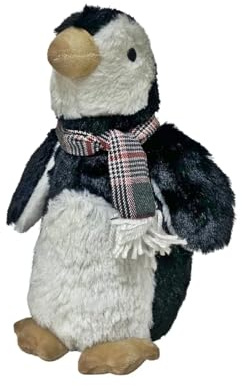 Plush Penguin Doorstop Black and White