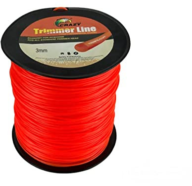 TANIASHOP Filo di Ricambio per Decespugliatore 100 Metri 3mm Tondo Bobina di Ricambio Tagliaerba Rotolo Matassa