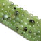 6 mm 60 Stück Naturstein Prehnit Jade lose Perlen für Schmuckherstellung DIY Armband Halskette
