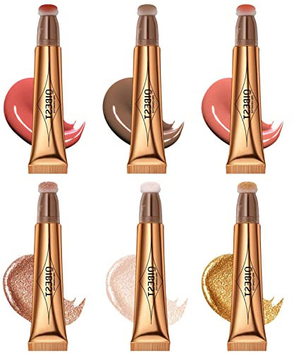 Flüssige Kontur Beauty Wand, Cream Bronzer Contour Beauty Stick, Liquid Highlighter Contour Highlighter Make Up, Natural Super Silky Cream Contour Make-up Stick