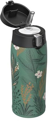 Super Sparrow Water Bottle with Straw - Ultralight Stainless Steel 18/10 Travel Mug - 350ml - BPA Free - Insulated Metal Flask - Leakproof Water Bottle for Sports, Travel, Work