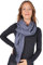 Lolus Dünner, leichter und weicher Uni Damen Schal in gewellter Struktur - Isabella (anthrazit, One Size)