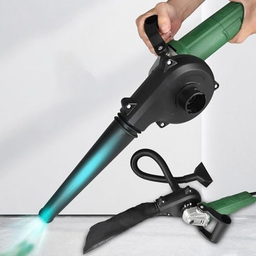 Angle Grinder to Blower Converter, Dual Use Angle Grinder to Vacuum Cleaner Blower Attachment Blowing Suction Strong Wind Power Angle Grinder Converted Into Vacuum Cleaner