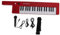 Teclado Musical para Media, Estéreo Polifonía de 32 Tonos 37 Teclas Teclado, 4 Sonidos Digital Keyboard con Micrófono para Principiantes Hija Hijo Nieto (Rojo)