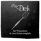 Deko Schiefer Untersetzer personalisiert Dartpfeil - Für Dich - 11x11cm Schwarz Bierdeckel Tischdeko Bieruntersetzer Weinuntersetzer