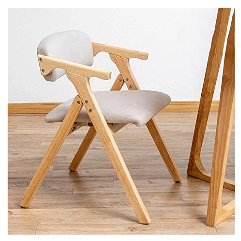 Lounge-Sessel,MEHWSUR Klappstühle mit Armlehne, stapelbare Holz-Esszimmerstühle mit gepolsterten Sitzen, zusammengebauter klappbarer zusätzlicher Stuhl for Gäste, Küche, Büro, Hochzeitsfeier