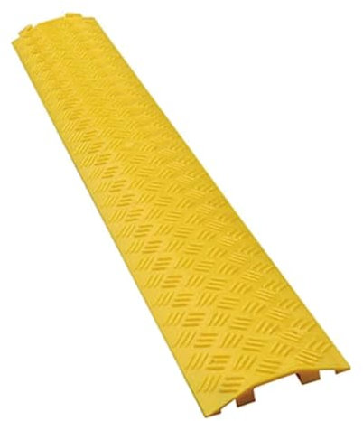Passacavo a Pavimento, Canaline Passacavo Carrabili, Canaline Per Cavi, Adatto per Veicoli Cavità per cavi, Protezione di Cavi o Tubi sotto Il Traffico a Piedi o in Auto(Color:Yellow)