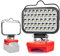 Lampe für Milwaukee M18 18V (Kein Akku), Taschenlampe Light Hell Baustrahler Tragbares LED-Licht für Milwaukee Batterie, Arbeitsleuchte Flutlichter Zubehör für Baustellen,Autoreparaturen,Camping