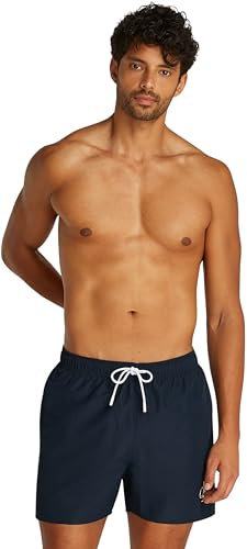 Calvin Klein Slip de Bain Homme Medium Drawstring avec Logo, Bleu (Dark Sapphire), 4XL