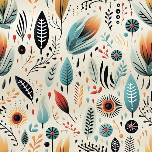 MOKunKung Papel Pintado Boho Vintage Vinilo Autoadhesivo Pelar y Pegar para Salón Pared Decoración Muebles Cocina 40 x 162 cm