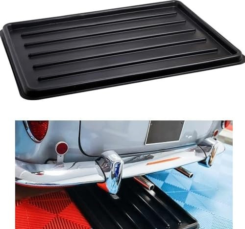 ReTaaj Low Profile Oil & Fuel Drip Multipurpose Tray Pan Extra Flat Car Bike Tool Plastic Black /7 Litre / 1mm Thickness / 930mm X 630mm X 30mm