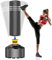 Moziel Sac de Frappe sur Pied Debout pour Adulte 175 cm Sac de Boxe Autoportant avec 12 Ventouses(Noir)