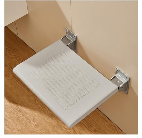WLCNYL An der Wand montierter Klappstuhl fürs Badezimmer, Rutschfester Duschsitz, Klapphocker fürs Badezimmer, um 90 Grad nach Oben klappbarer Badezimmerstuhl