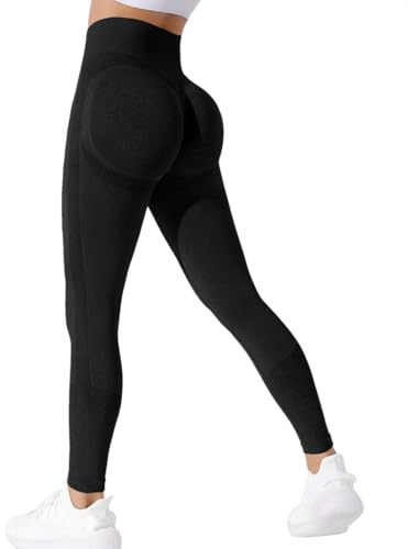 Neteson Sport Leggings Damen High Waist Scrunch Butt Leggings Yoga Push Up