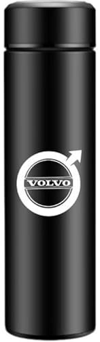 TonBE Auto Thermobecher für Volvo C30 Facelift 2010, Edelstahl Isolierbecher Doppelwandiger Vakuumisolierter Kaffeebecher Intelligente Auto Thermobecher Zubehör,B