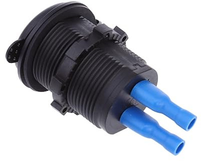 HOMSFOU USB-ladegerät Für Wasserdichter Verschlusskappe Und USB-anschlüsse Kompatibel Mit Boot Und Motorrad Rot