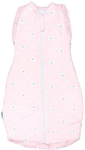 TupTam Baby Pucksack OEKO- TEX zertifizierte Materialien Swaddle Bag Wattiert Babyschlafsack 2.5 TOG unisex, Farbe: Wattiert 2.5 TOG/Bärchen CC Rosa, Größe: 0-3 Monate