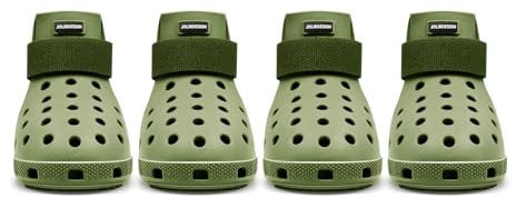 Hundeschuhe Pfotenschutz Outdoor – Hundeschuhe Wasserdicht, einfach an- und auszuziehen, atmungsaktiv, rutschfest, leicht zu reinigende Hundestiefel für Sommer Hitze und Winter Schnee (Olive, M)