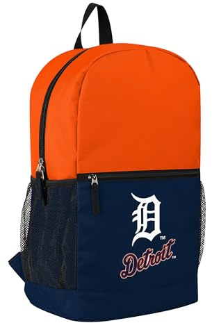 FOCO MLB Offiziell lizenziertes Baseball-Team-Farb-Logo, zweifarbig, großes Logo, Schultasche, Reiserucksack